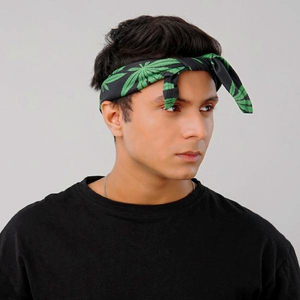 Bandana en coton réutilisable, foulard imprimé personnalisé, couvre-chef pour activités de plein air - Product Image 4
