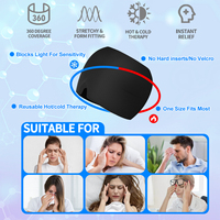 Gorro de Gel para Alivio de Migraña de Venta Caliente en Amazon, Terapia de Frío para Dolor de Cabeza, Tensión y Ojos Hinchados