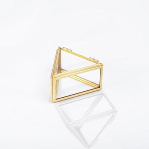 Caja de Almacenamiento de Joyería Mini de Lujo Moderna, de Latón y Vidrio, Cajas de Vidrio de Diferentes Formas, Venta al Por Mayor - Product Image 1