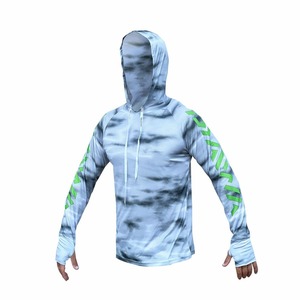 Men's Gradient <b>Hoodie</b> Long Sleeve <b>UV</b> <b>Protection</b> Anti-<b>UV</b> Fishing Wear Pullover Lightweight Quick Dry Sublimation Print Sport Top - Product Image 1