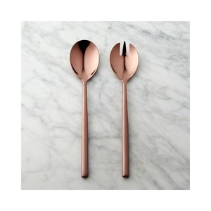 Unique Rose Gold Polished Designer Flatware <b>Set</b> Forks Spoons Knife Flatware Steel Cutlery <b>Set</b> Stainless Steel Cutlery <b>Sets</b> - Product Image 4