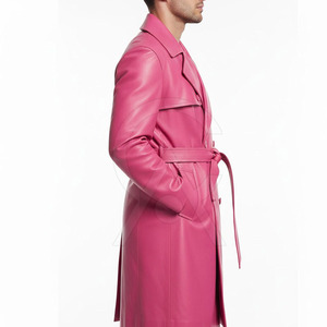 Venta Directa de Fábrica, Gabardina Ecológica, Transpirable y Personalizable para Hombre, Tejido Suave, Diseño Clásico, Manga Larga, Hecha de Cuero - Product Image 3