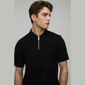 Polo noir 2026 en promotion – Vente en gros de polos 100 % coton avec logo brodé, polos de golf unis, polos personnalisés - Product Image 4