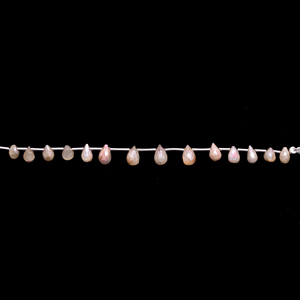 Cuentas con forma de lágrima facetadas de silimanita amarilla Natural Artículo 4x3mm-6x4mm Hilo de piedras preciosas de 4 pulgadas para hacer pulseras de joyería - Product Image 3