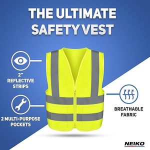 Chaleco de Seguridad Reflectante de Alta Calidad para Hombre, Chaleco de Alta Visibilidad para Hombre - Product Image 1