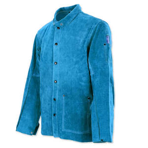 Veste de soudeur en cuir véritable pour homme, nouvelle collection, design tendance, cuir de vachette de qualité supérieure, logo sur le devant, imperméable - Product Image 6