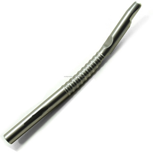 Juego de 2 raspadores de hueso dentales, instrumento quirúrgico manual con mango ergonómico estriado, color plateado, certificado CE, herramienta para cirugía oral - Product Image 5