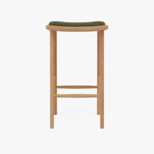 Tabouret de bar en teck massif indonésien, tabouret de comptoir en bois durable pour îlot de cuisine, fournisseur de meubles de café, export OEM - Product Image 6