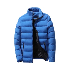 Veste d'hiver décontractée pour homme, avec poches, personnalisable OEM, imprimée, écologique, en polaire 300g, matelassée, col montant, logo frontal, grandes tailles - Product Image 1