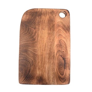Planche à découper en bois de qualité supérieure, forme carrée, finition naturelle, réutilisable, passe au lave-vaisselle, épaisseur 1,3 cm, planche de cuisine pour couper - Product Image 1
