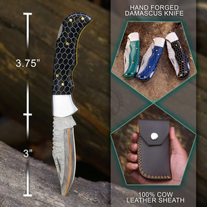 High Hardness Copper Damascus Steel Honeycomb Handle OEM DIY Outdoor Folding Pocket Knife Back Lock EDC <b>Tool</b> <b>Camping</b> Knives - Product Image 4