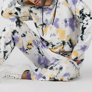 Ensemble de survêtement blanc personnalisé à motif floral, sweat-shirt à capuche et pantalon de jogging assorti, streetwear décontracté, ensemble sportswear deux pièces - Product Image 6