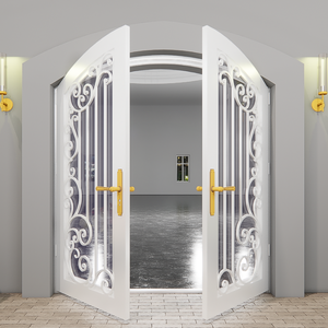 Magnifiques concepts de portes en fer ornemental : Portes en acier haut de gamme pour la sécurité domestique, avec des motifs complexes d'artisanat traditionnel de fermeur. - Product Image 3
