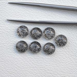 AAA Grade 10mm Natural Black Sunstone Flat Round Cabochon Loose Gemstone Calibrated for Jewelry Making Wholesale <b>Free</b> Delivery - Product Image 2