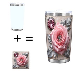Gobelet isotherme en acier inoxydable 20oz à double paroi, personnalisable par sublimation, pour la vente en gros - Product Image 1