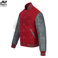 Veste bomber en cuir de mouton et toile personnalisée, service OEM, couleur personnalisée disponible pour l'hiver
