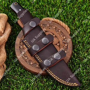 มีดทำมือเหล็กดามัสกัสทรงหยดน้ำ ด้ามไมคาร์ต้า คมกริบ สำหรับล่าสัตว์ ตั้งแคมป์ พกพาประจำวัน งานอุตสาหกรรม DIY - Product Image 5