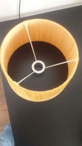Pantalla de Lámpara de Tela Plisada Amarilla Hecha a Mano, Forma de Cilindro, Estilo Contemporáneo, Cubierta de Lámpara Colgante para Decoración del Hogar - Product Image 6