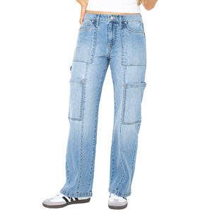 กางเกงแฟชั่นสตรีทแวร์เอวสูงทรง Y2K หลายกระเป๋า ทรงหลวม ขาบาน กางเกงคาร์โก้ลำลองสำหรับผู้หญิง เหมาะสำหรับกิจกรรมกลางแจ้ง - Product Image 3