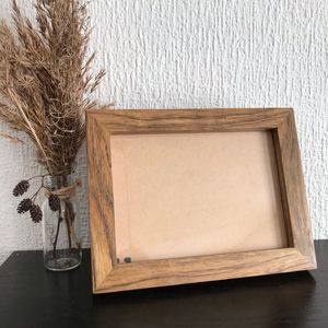 Rustic <b>Wooden</b> Photo <b>Frame</b>, Handmade Natural Wood <b>Picture</b> Holder for Family Photos Wedding Memories, Home Decoration and Gift Use - Product Image 6