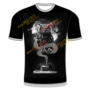 2024 nuevo diseño al por mayor barato deporte Casual OEM servicio Terry impreso manga corta cuello redondo hombres camisetas 95% algodón 5% Spandex - Product Image 2