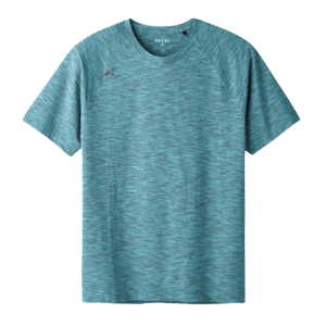 Men's Short Sleeve Knitted T-Shirt Solid Color O-Neck Breathable Regular Fit Casual Style 100% <b>Polyester</b> - Product Image 1
