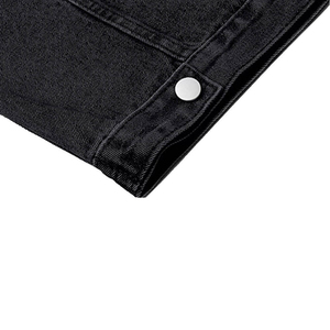 Chaqueta Vaquera Moderna con Logotipo Personalizado en la Parte Delantera, Chaqueta Casual para Hombre con Capucha, 100% Algodón de Alta Calidad, Precios Razonables - Product Image 5