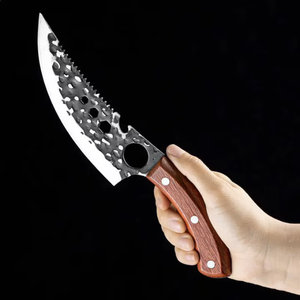 Cuchillo de carnicero de 6 pulgadas con orificio para el dedo, hecho a mano, forjado, para cocina, chef, deshuesar, pescar, cuchillo de carnicero. - Product Image 6