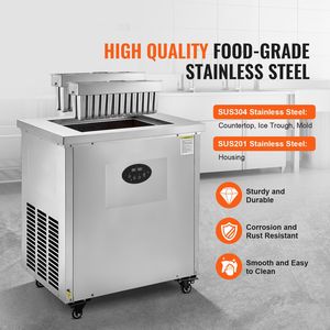 Máquina Comercial para Helados con 2 Moldes, 52 Unidades, de Acero Inoxidable, para Hacer Helados y Paletas, Nueva Condición - Product Image 5