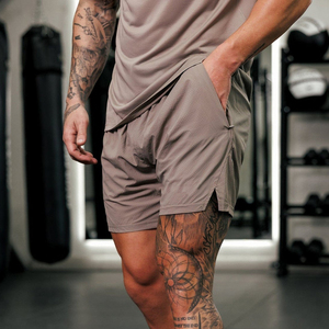 Heavyweight Men's Shorts Blank Custom Logo Silicone Print 100% Cotton <b>Spray</b> Dyed Terry Streetwear Sweat Shorts for Men - Product Image 1
