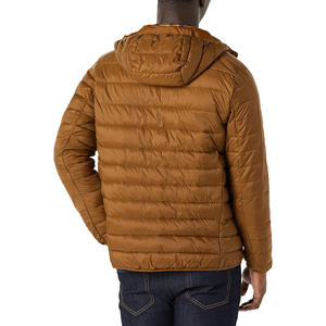 Custom Logo Quilted Winter Puffer <b>Jacket</b> High Street Style Canvas Windbreaker Bomber with <b>Light</b> Outdoor Features - Product Image 2