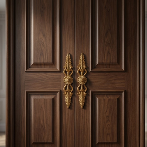 Poignée de meuble en laiton antique avec motif de marigold |   Poignée de tiroir classique à motif floral | Quincaillerie décorative pour armoires et placards - Product Image 3