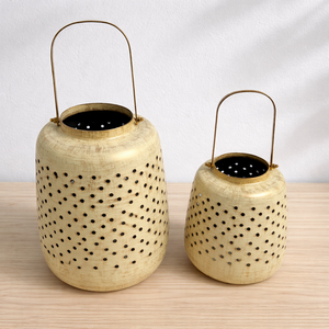 Designer Iron <b>Lantern</b> With Ivory Gold Finished For Luxury Decor In Hotels Restaurants And Premium Homes - Product Image 1