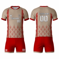 Tenue d'équipe de football de qualité supérieure en gros, maillot de football personnalisé, kit imprimé, respirant, séchage rapide, polyester, sublimation