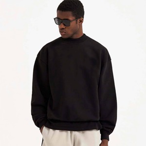 Sudadera Casual Extra Grande Unisex para Hombre con Bordado 3D, Patrón Sólido, Tela de Felpa, 100% Algodón, Colores y Logotipo Personalizables - Product Image 1