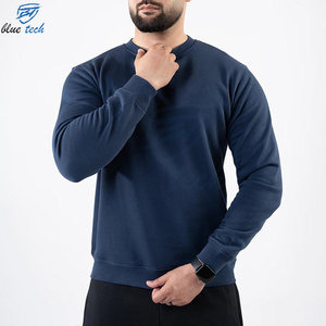 Sudadera de Cuello Redondo para Hombre, Corte Regular, Color Sólido, Tejido de Algodón, Estilo Casual para Otoño, Servicios OEM - Product Image 3