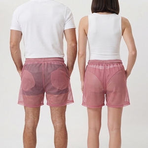 Shorts Transparentes de Malla Ligera Unisex, 100% Poliéster, Cintura Alta, Cierre con Cordón, Impermeables, Sexys y Modernos - Product Image 2