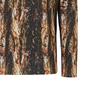 Hiking Camping Hunting Shirt Neck Soft <b>Shell</b> 100% Polyester Full Sleeve Camouflage Breathable Waterproof Windproof Performance - Product Image 3