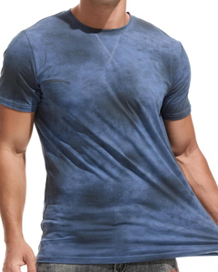 Camiseta Tie Dye para Hombre de Alta Calidad, Suministro OEM, con Logotipo Personalizado, 100% Algodón, Diseño Sólido y Moderno - Product Image 1