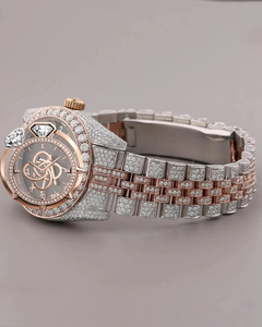 Luxury <b>Automatic</b> Moissanite Diamond Watch Men Full VVS Stone Stainless Steel Watch - Product Image 4