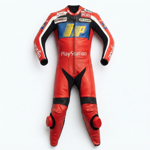 Traje de Carreras MotoCP de Tetsuya Harada, Traje de Cuero Premium de Una Pieza para Pista con Deslizadores, Mono/Traje OEM con Protección CE - Product Image 1