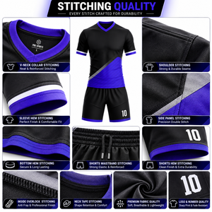 Diseña tu Propio Uniforme de Fútbol para Equipo, Colores y Logotipo Personalizados, Uniformes de Fútbol Ligeros y Transpirables 100% Poliéster - Product Image 6