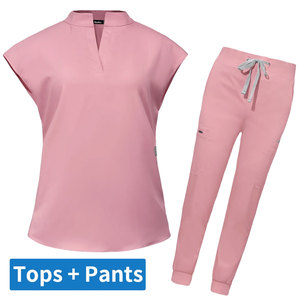 Uniformes Médicos Unisex de Alta Calidad para Enfermeras, Tela Elástica Personalizada, Impresión de Logotipo Personalizado, Servicio OEM, Tiempo de Entrega de Muestra de 7 Días - Product Image 2
