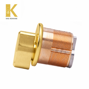 Cilindro de Cerradura de Latón con Opción de Giro Manual o ADA, Acabado de Latón Pulido, 32mm, para Seguridad de Puertas de Edificios Comerciales - Product Image 5
