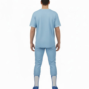 Uniforme de béisbol clásico para hombre, tela ligera y transpirable, cómodo conjunto de entrenamiento deportivo en equipo - Product Image 3