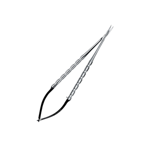 Ciseaux microscopiques courbés Castro, instrument microchirurgical de précision pour la chirurgie ophtalmique vasculaire et des tissus délicats - Product Image 2