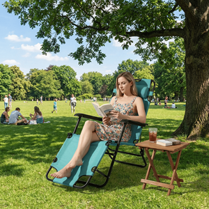 Sedia Reclinabile Portatile 2-in-1, Comoda Sedia Pieghevole da Esterno con Design Allungato - Product Image 4