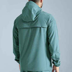 Men's Lightweight Hooded Tracksuit 2 Piece Set Zip Up Windbreaker <b>Jacket</b> and Jogger Pants Casual Outdoor Sportswear Outfit - Product Image 4