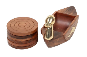 Juego de 6 Posavasos Redondos de Madera para Tazas de Café, Té, Tazas, Mesa de Comedor, Decoración para el Hogar, Cocina, Restaurante - Product Image 4