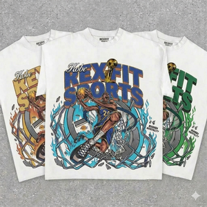 สินค้าขายดี เสื้อยืดดีไซน์ยอดเยี่ยม ผู้ผลิตชั้นนำ เสื้อผ้าสตรีทแวร์ สีพื้น เสื้อยืดขายดี พิมพ์ลายสกรีน - Product Image 3